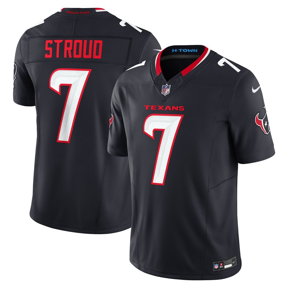 Men's C.J. Stroud Navy Houston Texans #7 Vapor F.U.S.E. Limited Jersey 