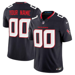 Men's Custom Navy Houston Texans Vapor F.U.S.E. Limited Jersey 