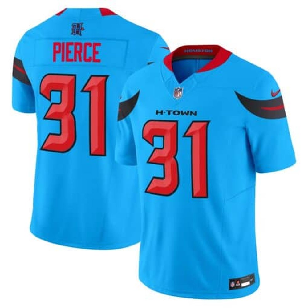 Men's Dameon Pierce Blue Houston Texans #31 Vapor F.U.S.E. Limited Jersey 