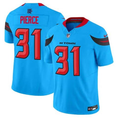 Men's Dameon Pierce Blue Houston Texans #31 Vapor F.U.S.E. Limited Jersey 