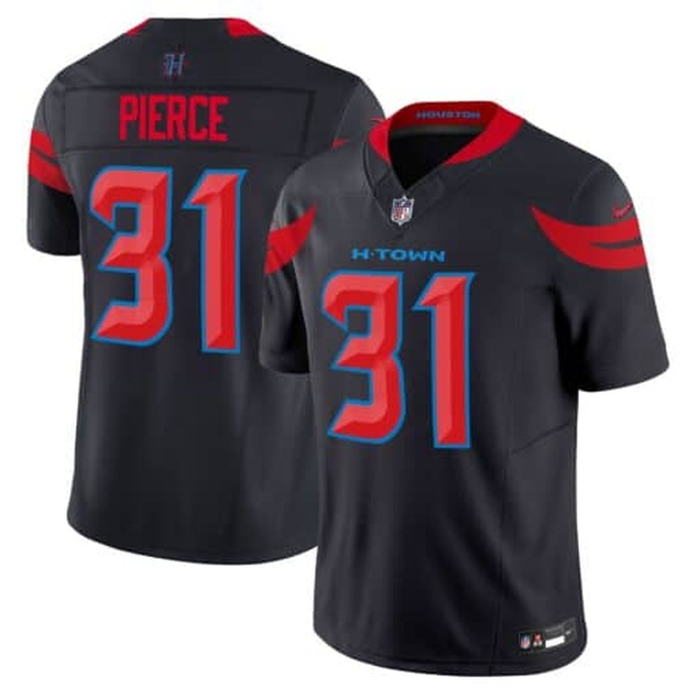 Men's Dameon Pierce Navy Blue Houston Texans #31 Vapor F.U.S.E. Limited Jersey 