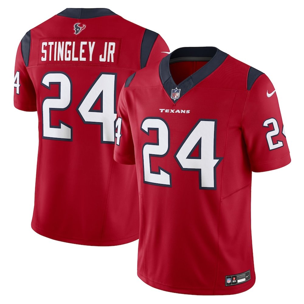 Men's Derek Stingley Jr. Red Houston Texans #24 Vapor F.U.S.E. Limited Jersey 