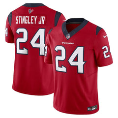 Men's Derek Stingley Jr. Red Houston Texans #24 Vapor F.U.S.E. Limited Jersey 