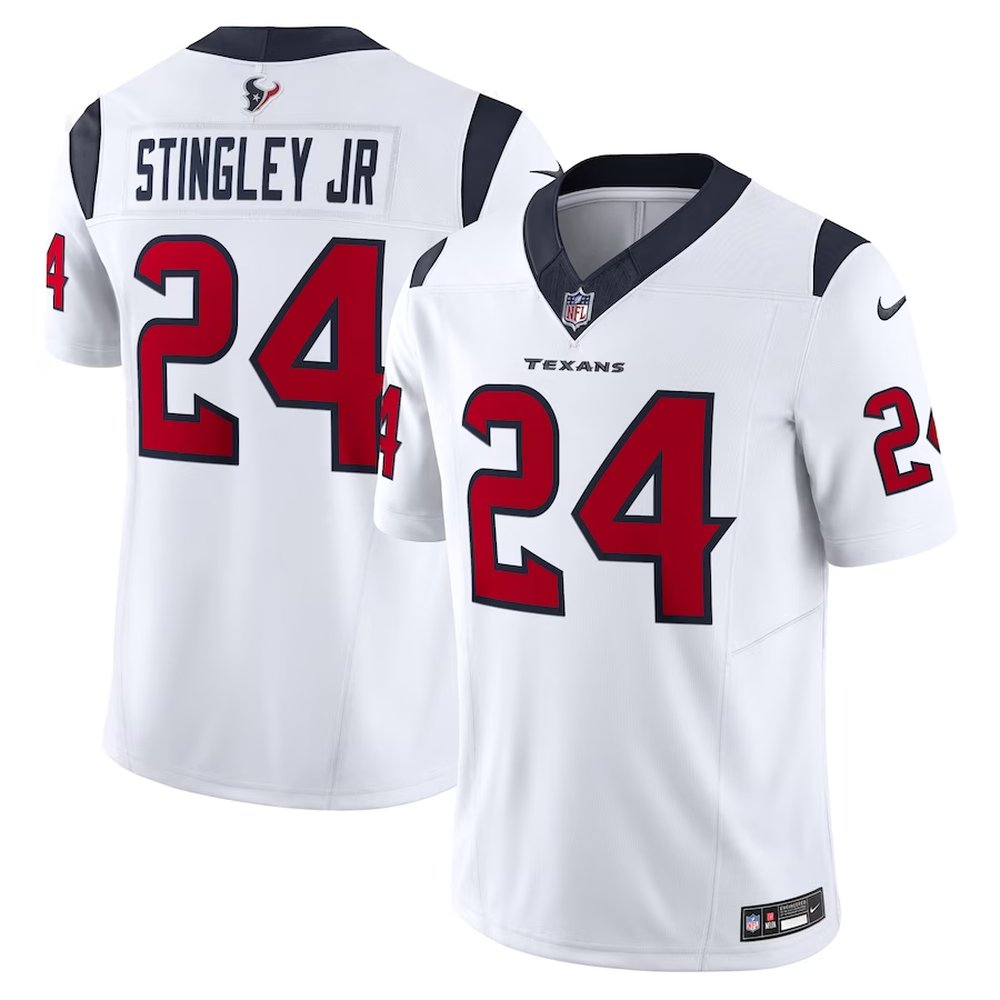 Men's Derek Stingley Jr. White Houston Texans #24 Vapor F.U.S.E. Limited Jersey 