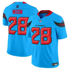 Men's Joe Mixon Blue Houston Texans #28 Vapor F.U.S.E. Limited Jersey 