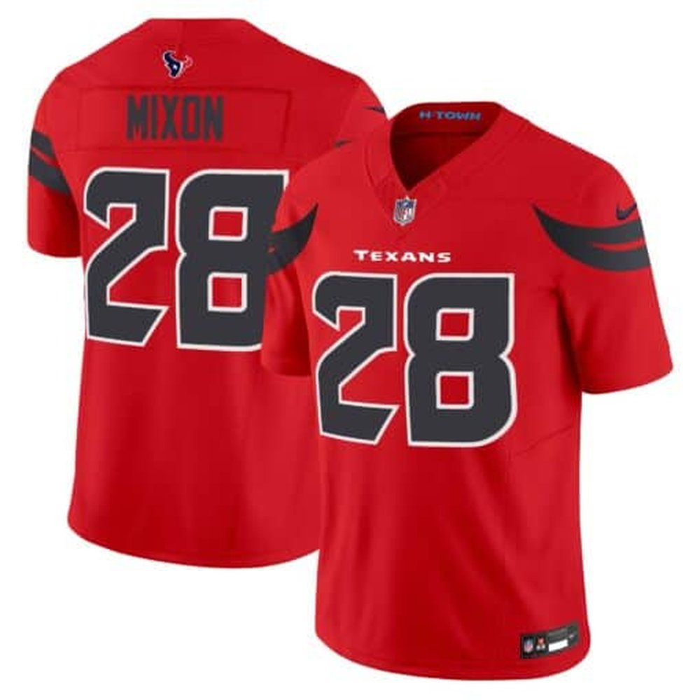 Men's Joe Mixon Navy Red Houston Texans #28 Vapor F.U.S.E. Limited Jersey 