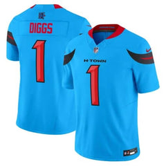 Men's Stefon Diggs Blue Houston Texans Vapor F.U.S.E. Limited Jersey 