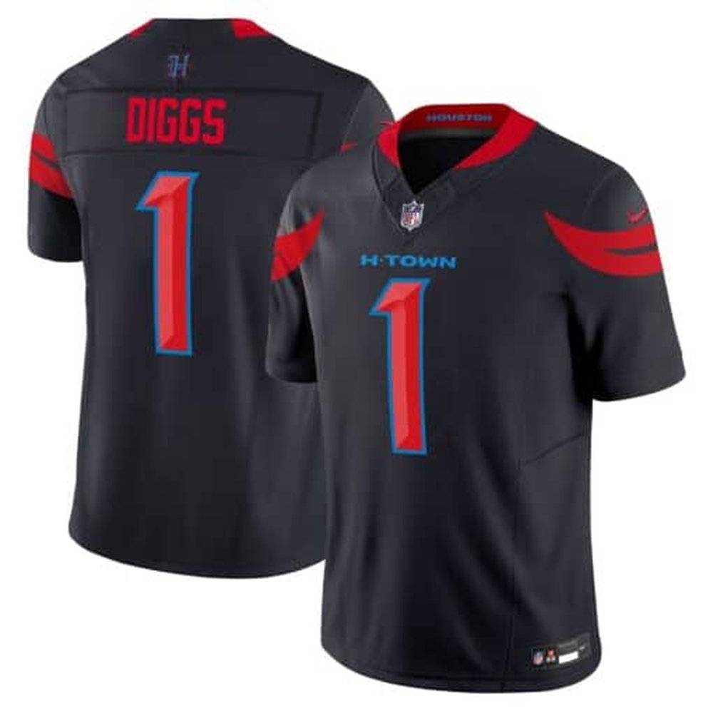 Men's Stefon Diggs Navy Blue Houston Texans Vapor F.U.S.E. Limited Jersey 