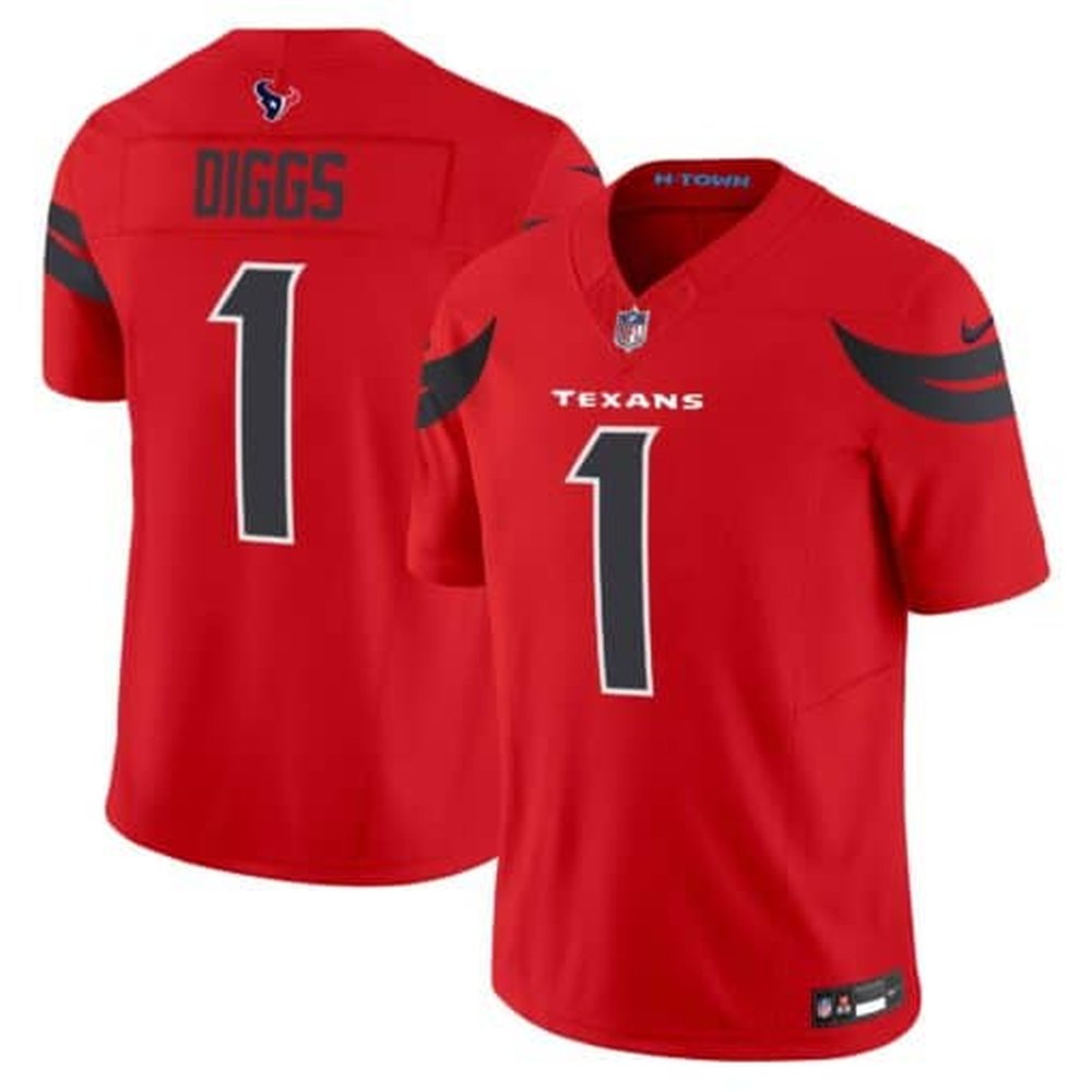 Men's Stefon Diggs Red Houston Texans Vapor F.U.S.E. Limited Jersey 