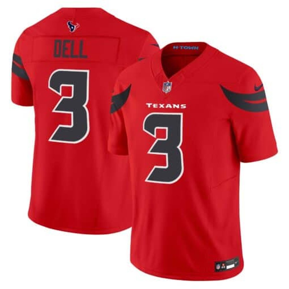 Men's Tank Dell Red Houston Texans #3 Vapor F.U.S.E. Limited Jersey 