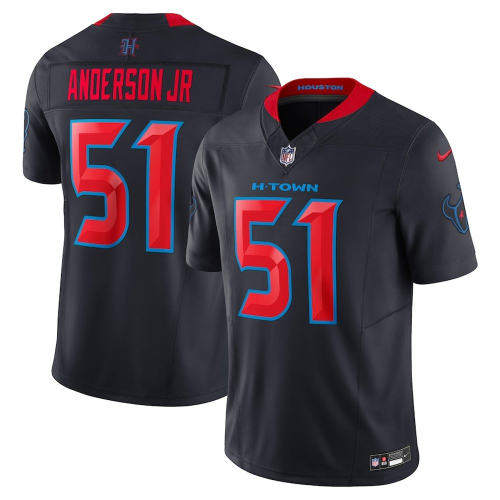 Men's Will Anderson Jr. Navy Houston Texans #51 2nd Alternate Vapor F.U.S.E. Limited Jersey 