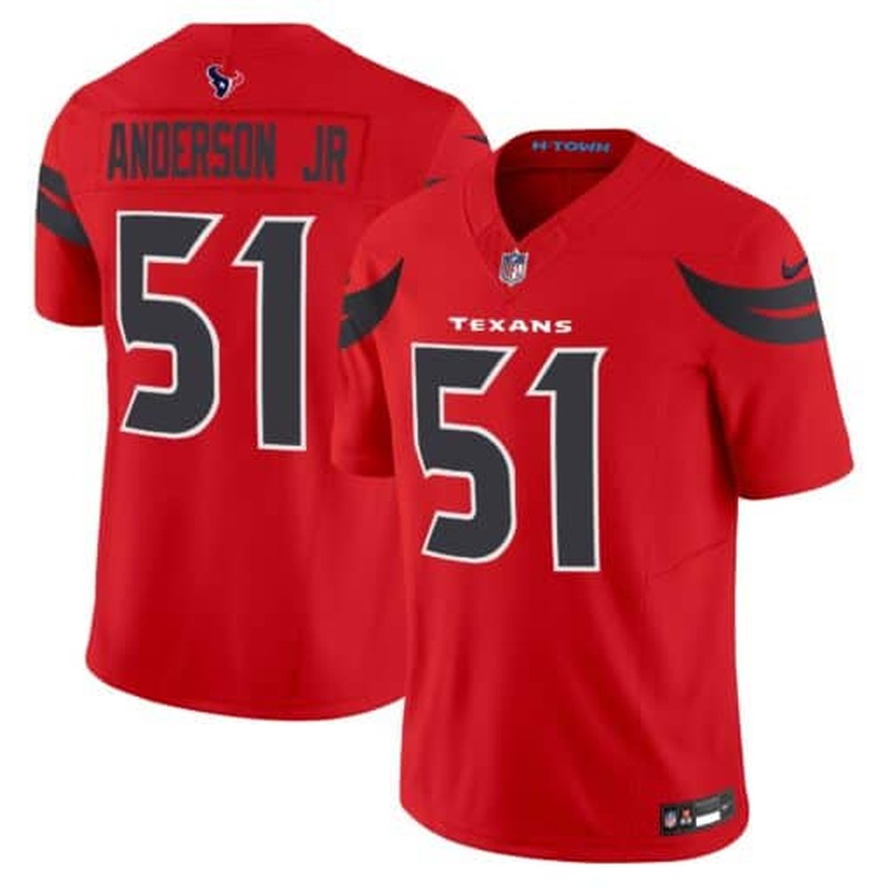 Men's Will Anderson Jr. Red Houston Texans #51 2nd Alternate Vapor F.U.S.E. Limited Jersey 