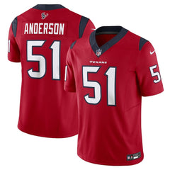 Men's Will Anderson Jr. Red Houston Texans #51 Vapor F.U.S.E. Limited Jersey 