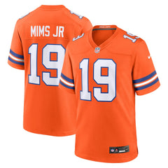 Men's Denver Broncos Marvin Mims Jr Orange Mile High Collection 1977 Throwback Player Game Jersey 
