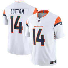 Men's Denver Broncos Courtland Sutton White Mile High Collection Vapor F.U.S.E. Limited Jersey 