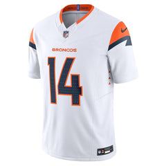 Men's Denver Broncos Courtland Sutton White Mile High Collection Vapor F.U.S.E. Limited Jersey 