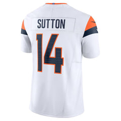 Men's Denver Broncos Courtland Sutton White Mile High Collection Vapor F.U.S.E. Limited Jersey 