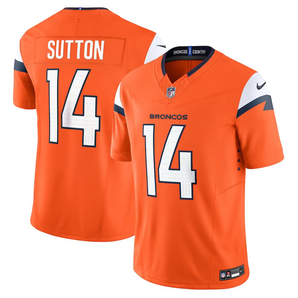 Men's Denver Broncos Courtland Sutton Orange Mile High Collection Vapor F.U.S.E. Limited Jersey 