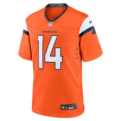 Men's Denver Broncos Courtland Sutton Orange Mile High Collection Game Jersey 