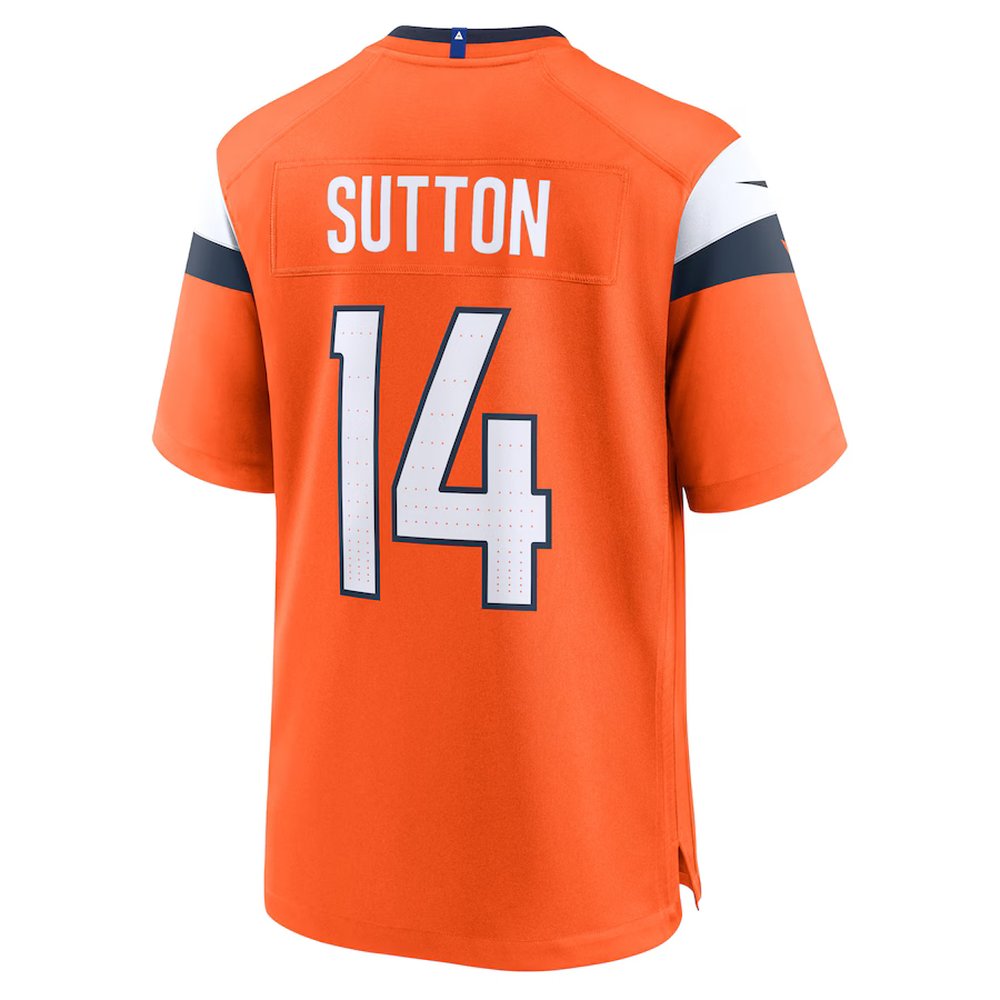 Men's Denver Broncos Courtland Sutton Orange Mile High Collection Game Jersey 