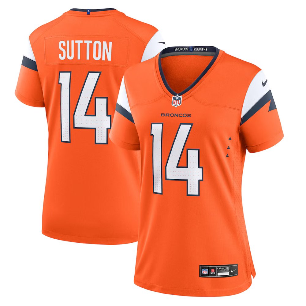 Women's Denver Broncos Courtland Sutton Orange Mile High Collection Game Jersey 