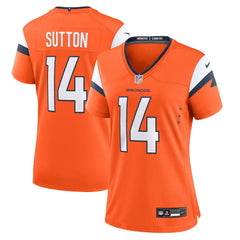 Women's Denver Broncos Courtland Sutton Orange Mile High Collection Game Jersey 