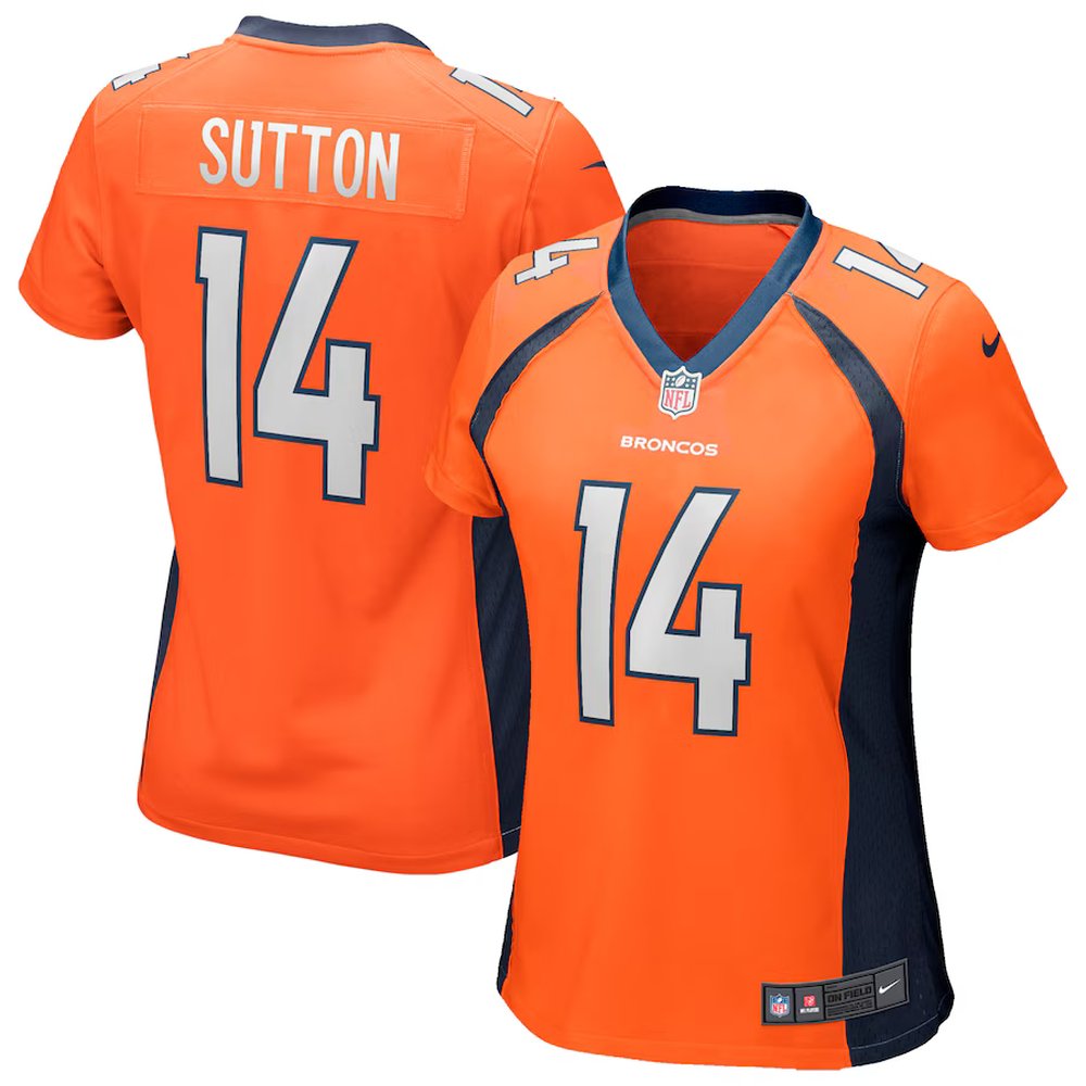 Women's Courtland Sutton Orange Denver Broncos Game Jersey 