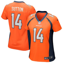 Women's Courtland Sutton Orange Denver Broncos Game Jersey 