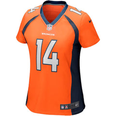 Women's Courtland Sutton Orange Denver Broncos Game Jersey 