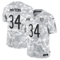 Men's Chicago Bears Walter Payton Arctic Camo 2024 Salute to Service Retired Player Limited Jersey 