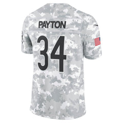 Men's Chicago Bears Walter Payton Arctic Camo 2024 Salute to Service Retired Player Limited Jersey 