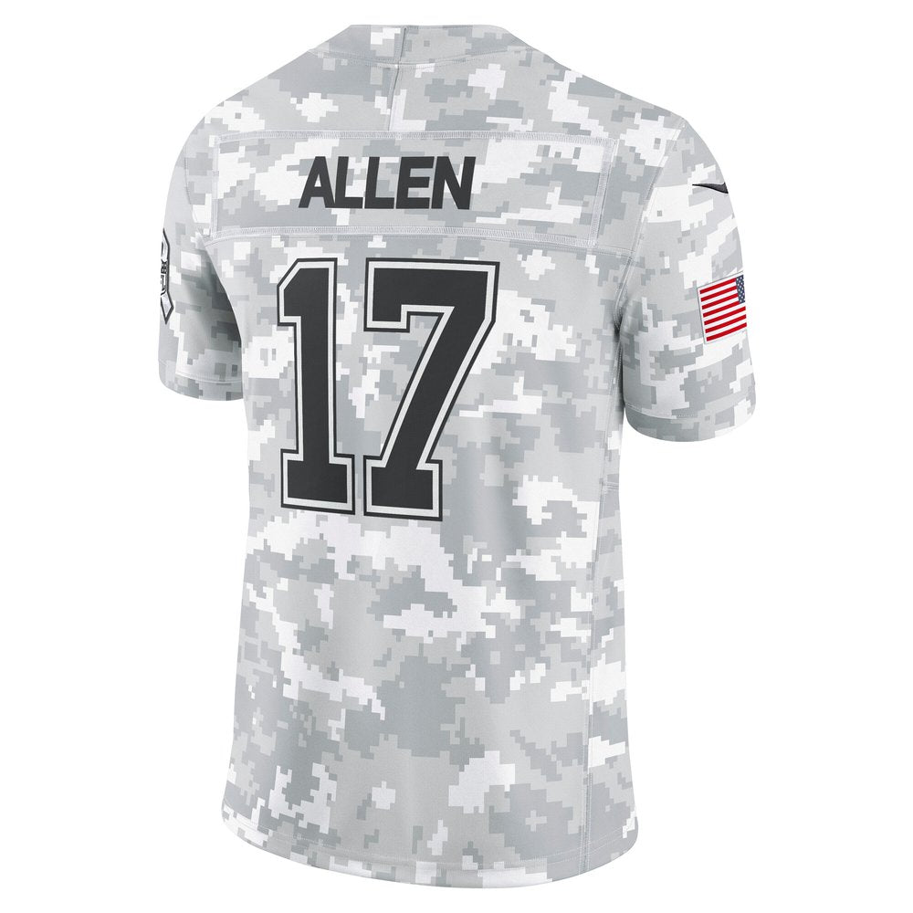 Men's Buffalo Bills Josh Allen Arctic Camo 2024 Salute to Service Limited Jersey 