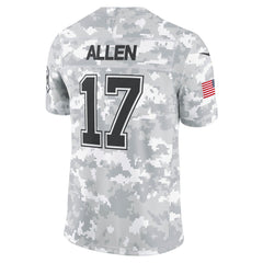 Men's Buffalo Bills Josh Allen Arctic Camo 2024 Salute to Service Limited Jersey 