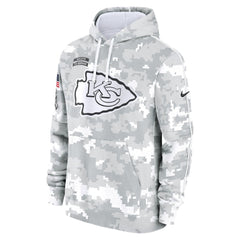Men's Kansas City Chiefs Arctic Camo 2024 Salute to Service Club Fleece Pullover Hoodie 
