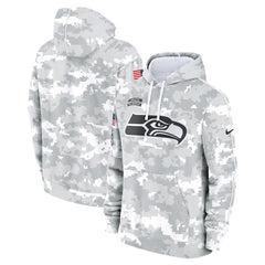 Men's Seattle Seahawks Arctic Camo 2024 Salute to Service Club Fleece Pullover Hoodie 