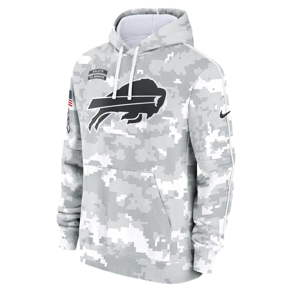 Men's Buffalo Bills Arctic Camo 2024 Salute to Service Club Fleece Pullover Hoodie 