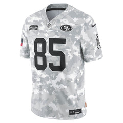 Men's San Francisco 49ers George Kittle Arctic Camo 2024 Salute to Service Limited Jersey 