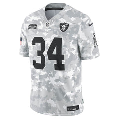 Men's Las Vegas Raiders Bo Jackson Arctic Camo 2024 Salute to Service Retired Player Limited Jersey 