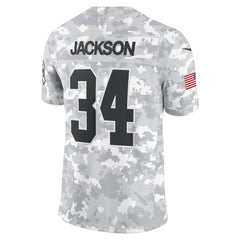 Men's Las Vegas Raiders Bo Jackson Arctic Camo 2024 Salute to Service Retired Player Limited Jersey 