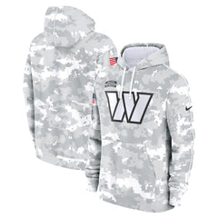 Men's Washington Commanders Arctic Camo 2024 Salute to Service Club Fleece Pullover Hoodie 