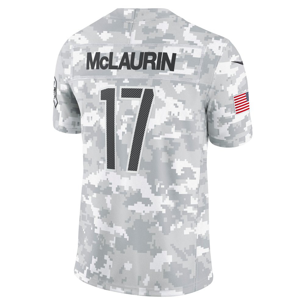 Men's Washington Commanders Terry McLaurin Arctic Camo 2024 Salute to Service Limited Jersey 