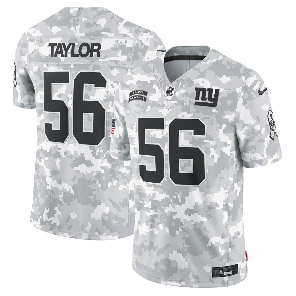 Men's New York Giants Lawrence Taylor Arctic Camo 2024 Salute to Service Retired Player Limited Jersey 