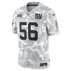 Men's New York Giants Lawrence Taylor Arctic Camo 2024 Salute to Service Retired Player Limited Jersey 