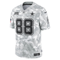 Men's Dallas Cowboys CeeDee Lamb Arctic Camo 2024 Salute to Service Limited Jersey 