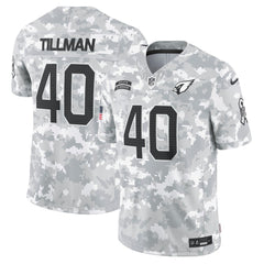 Men's Arizona Cardinals Pat Tillman Arctic Camo 2024 Salute to Service Retired Player Limited Jersey 