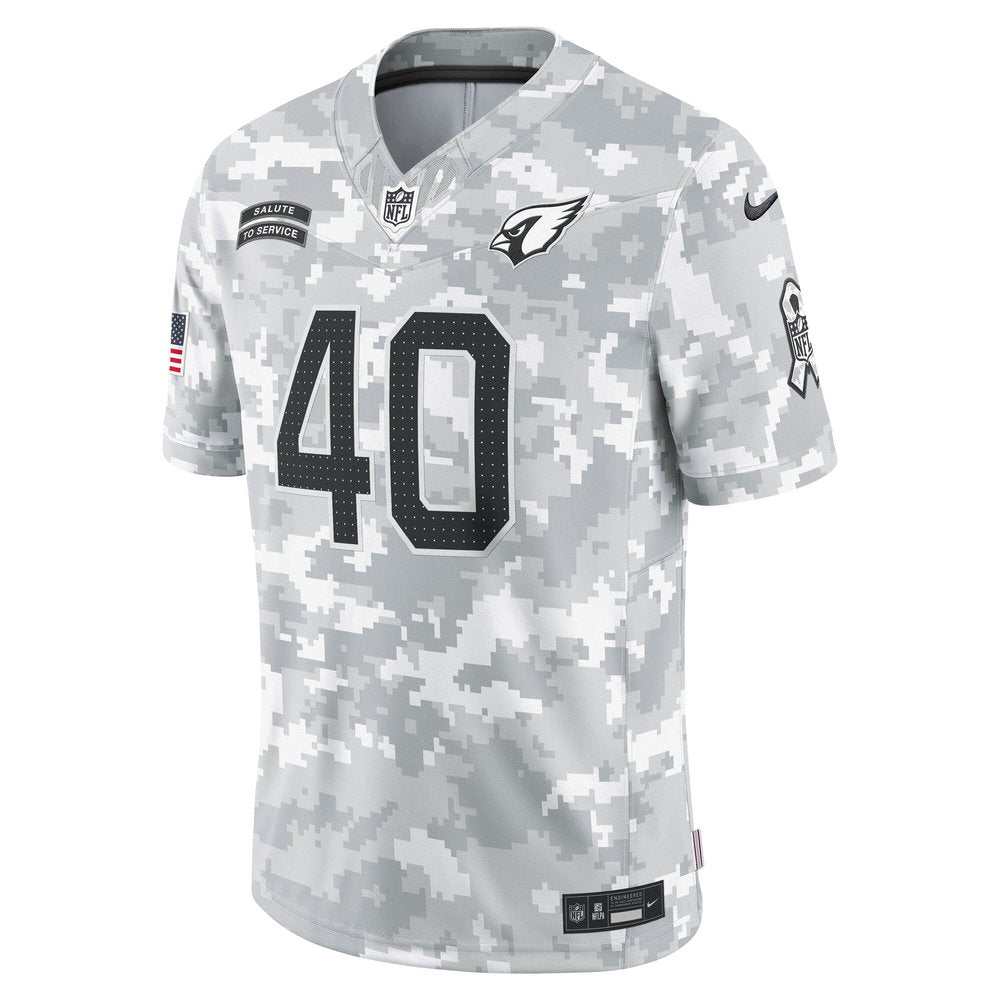Men's Arizona Cardinals Pat Tillman Arctic Camo 2024 Salute to Service Retired Player Limited Jersey 