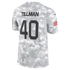Men's Arizona Cardinals Pat Tillman Arctic Camo 2024 Salute to Service Retired Player Limited Jersey 