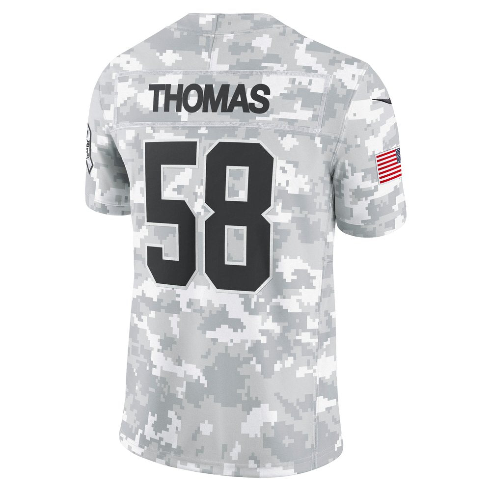 Men's Kansas City Chiefs Derrick Thomas Arctic Camo 2024 Salute to Service Retired Player Limited Jersey 