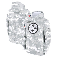 Men's Pittsburgh Steelers Arctic Camo 2024 Salute To Service Big & Tall Club Fleece Pullover Hoodie 