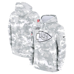Men's Kansas City Chiefs Arctic Camo 2024 Salute To Service Big & Tall Club Fleece Pullover Hoodie 